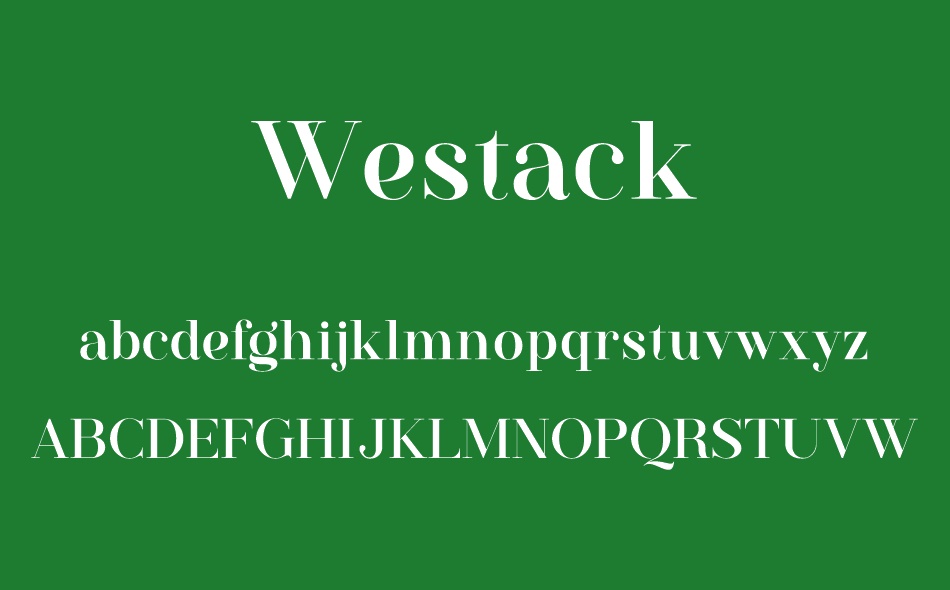 Westack font