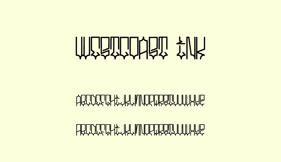 westcoast-ink font
