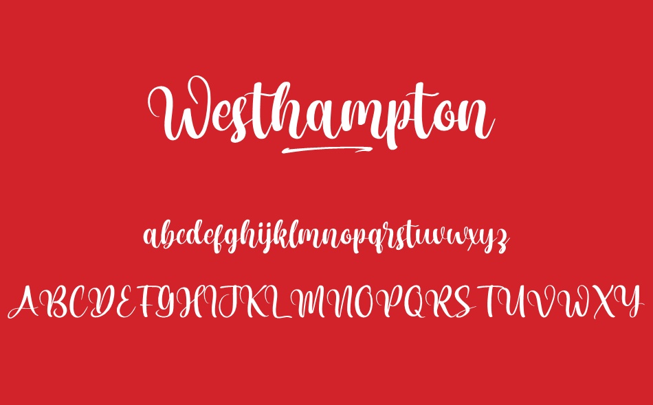 Westhampton font