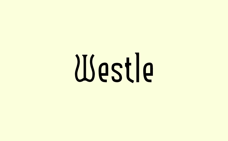 Westle font big