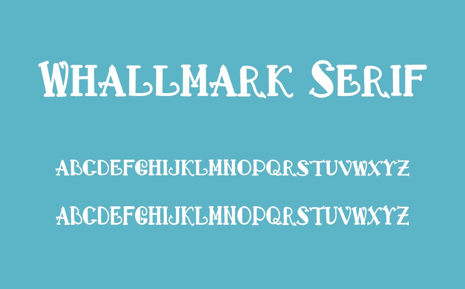 Whallmark Serif font