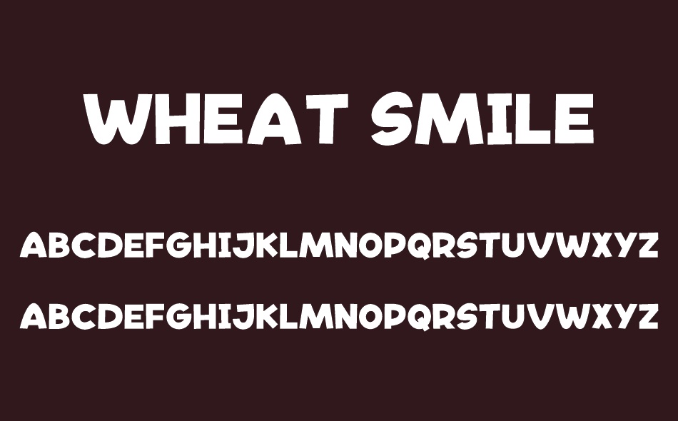 Wheat Smile font