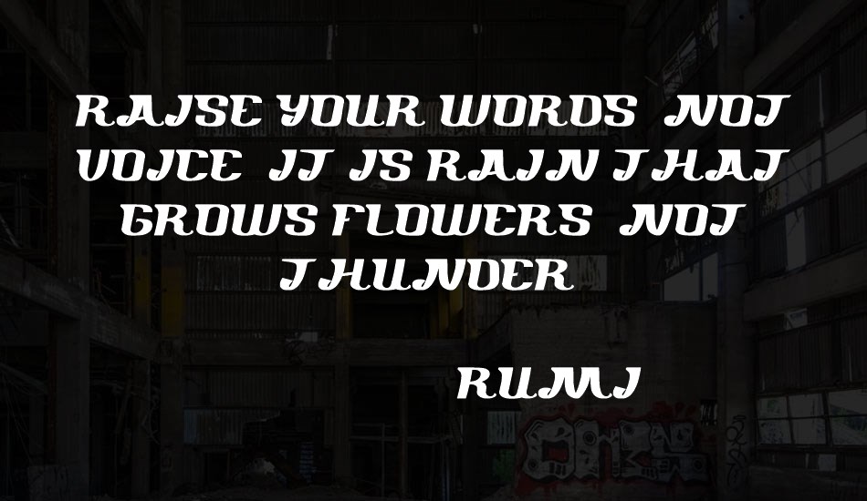 where-are-you font text