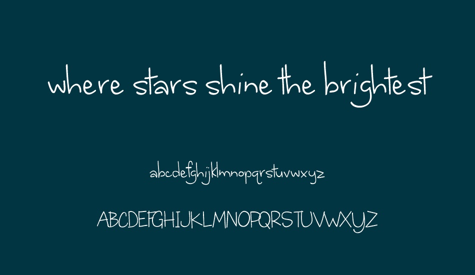where-stars-shine-the-brightest font