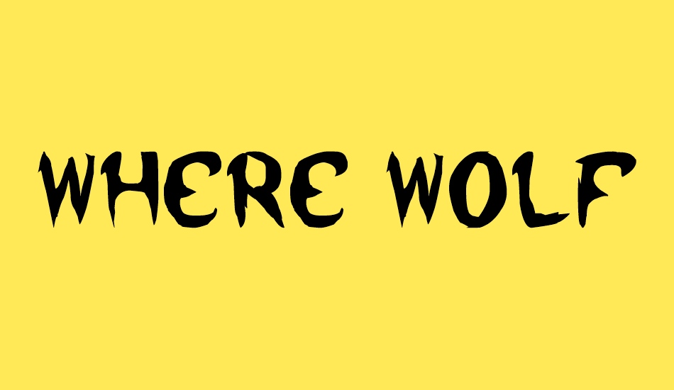 where-wolf font big