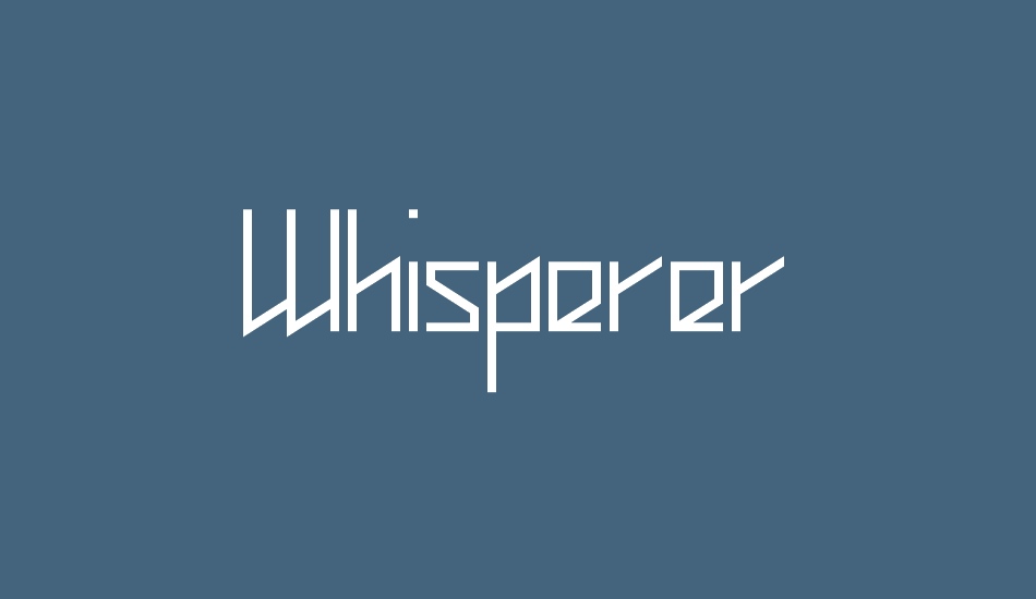 whisperer font big