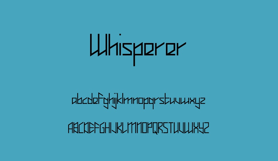 whisperer font