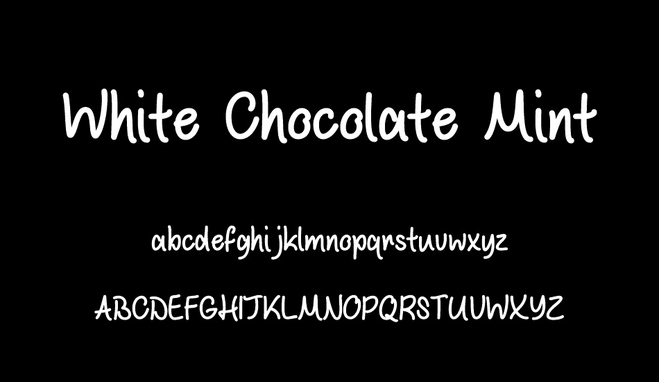white-chocolate-mint font