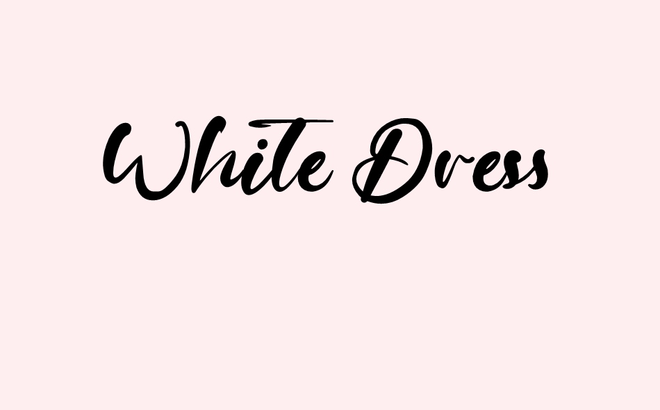 White Dress font big