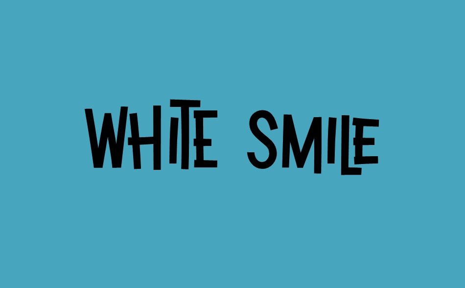 White Smile font big