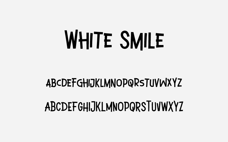 White Smile font