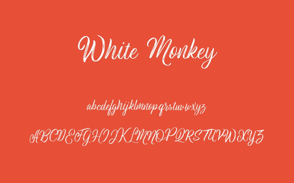 White Monkey font