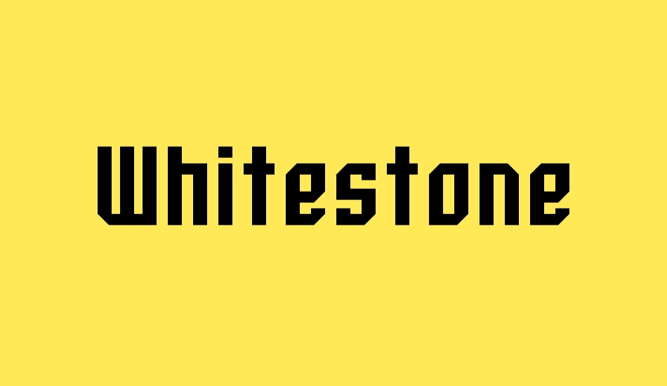 whitestone font big