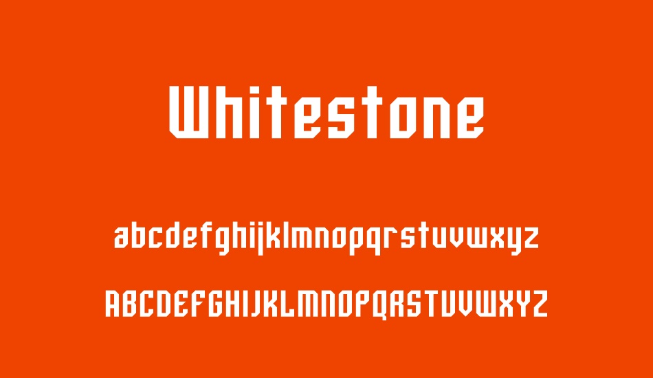 whitestone font