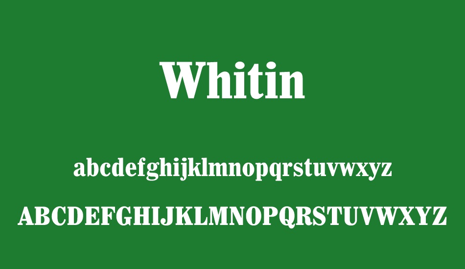 whitin font