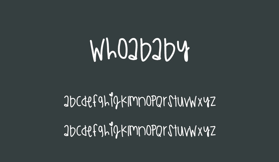 whoababy font