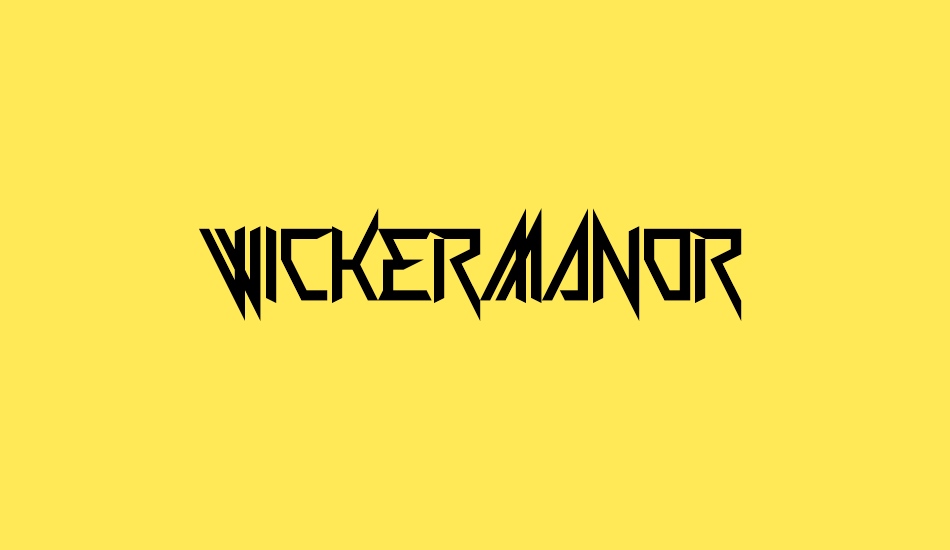 wickermanor font big