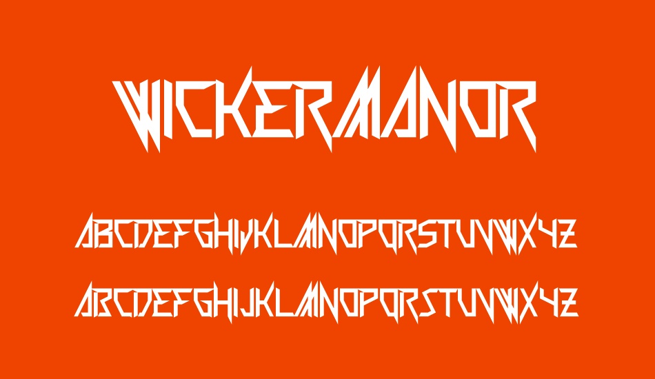 wickermanor font