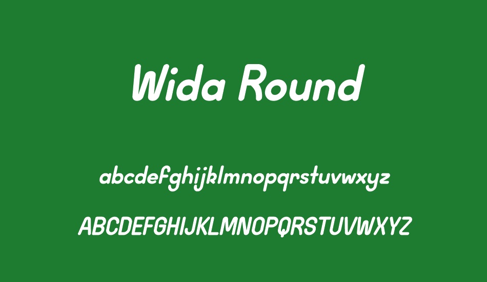 wida-round-demo font