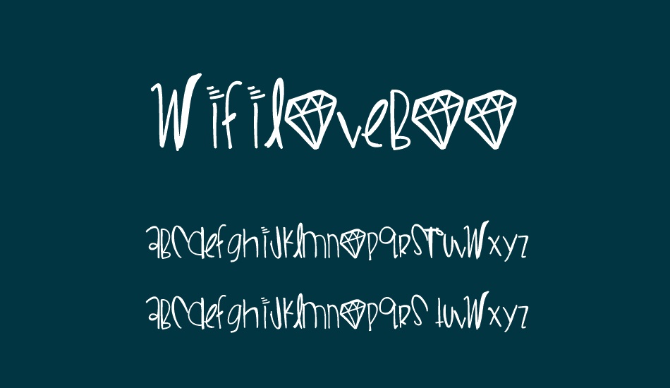 wifiloveboo font