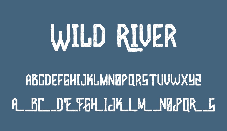 wild-river font