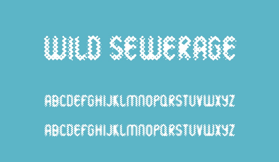 wild-sewerage font