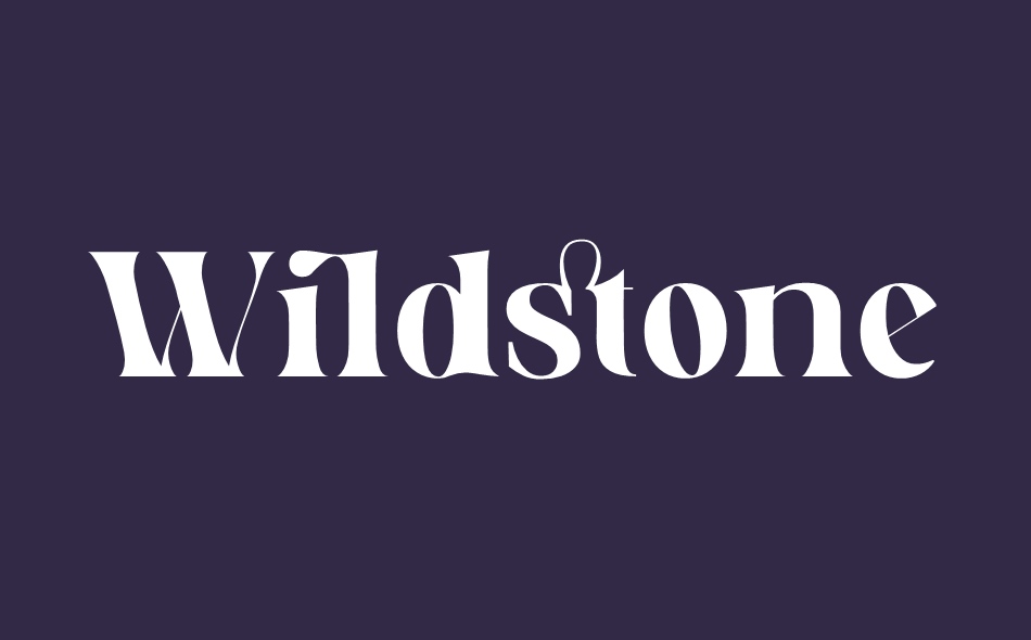 Wildstone font big