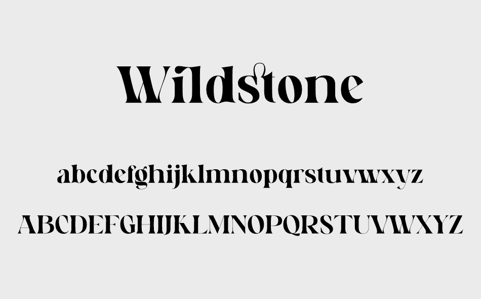 Wildstone font
