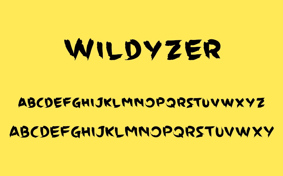 Wildyzer font