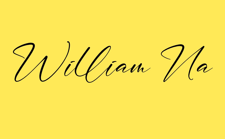 William Narasi font big