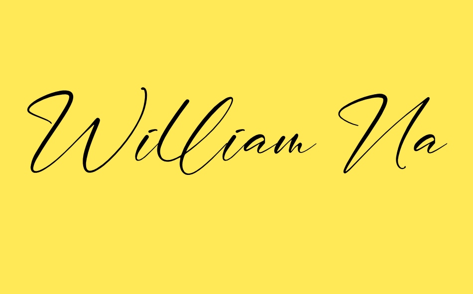 William Narasi font big