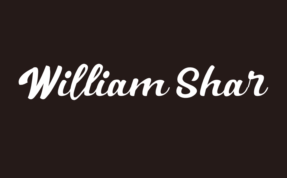 William Sharples font big