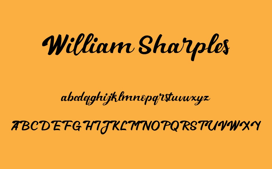 William Sharples font