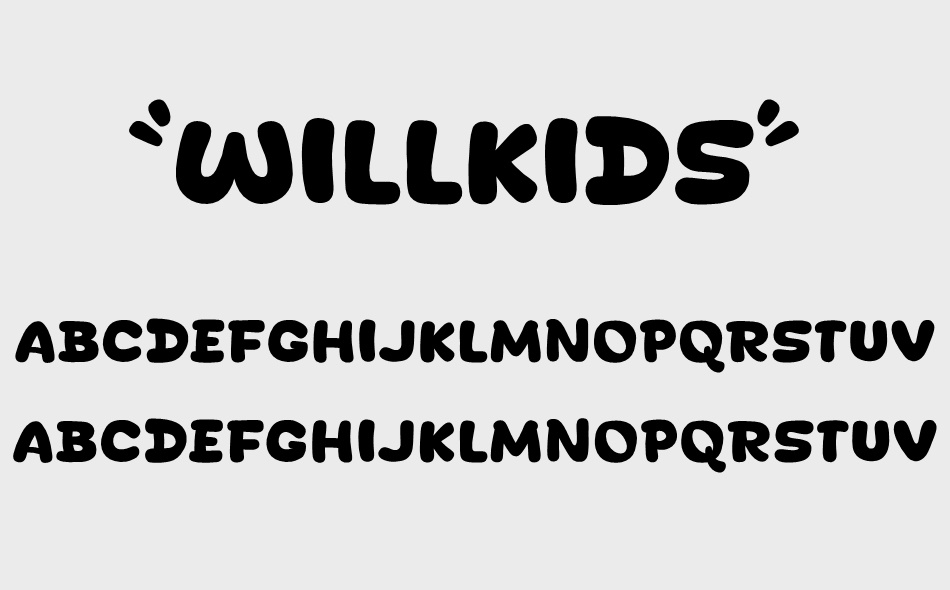 Willkids font