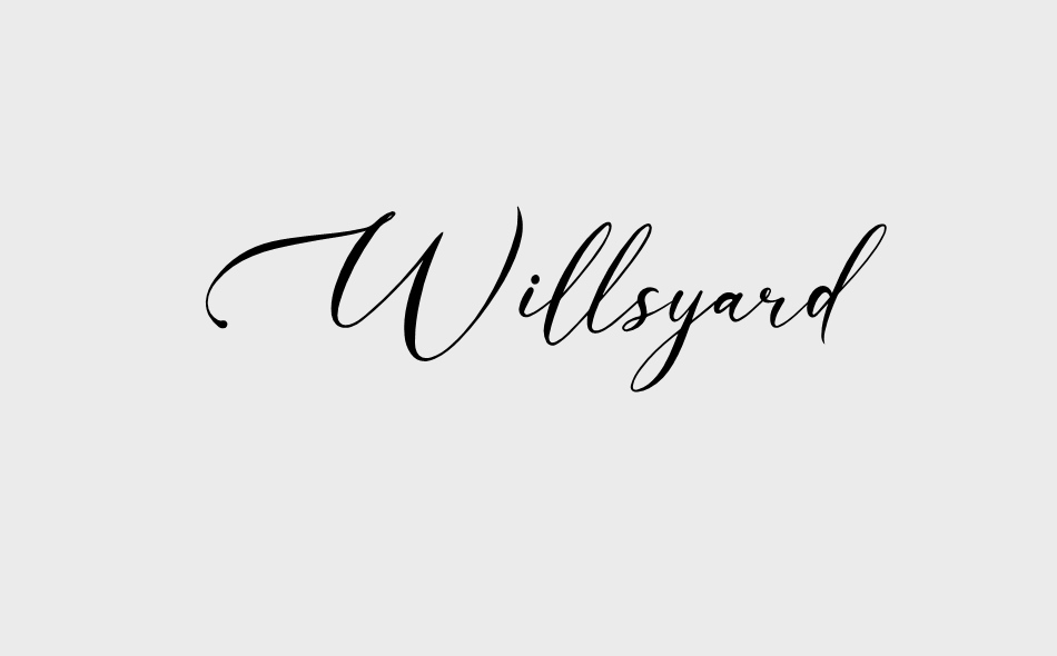 Willsyard font big