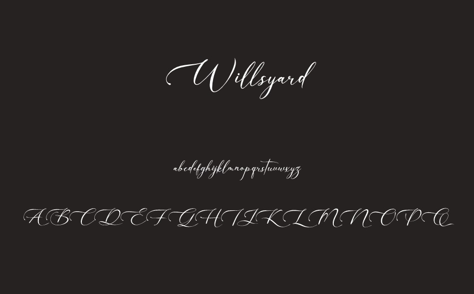 Willsyard font
