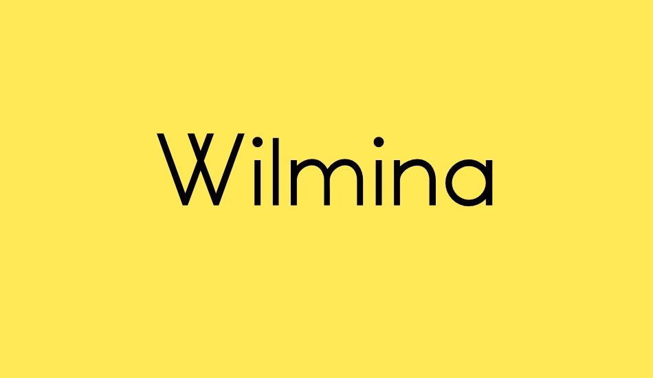 wilmina font big