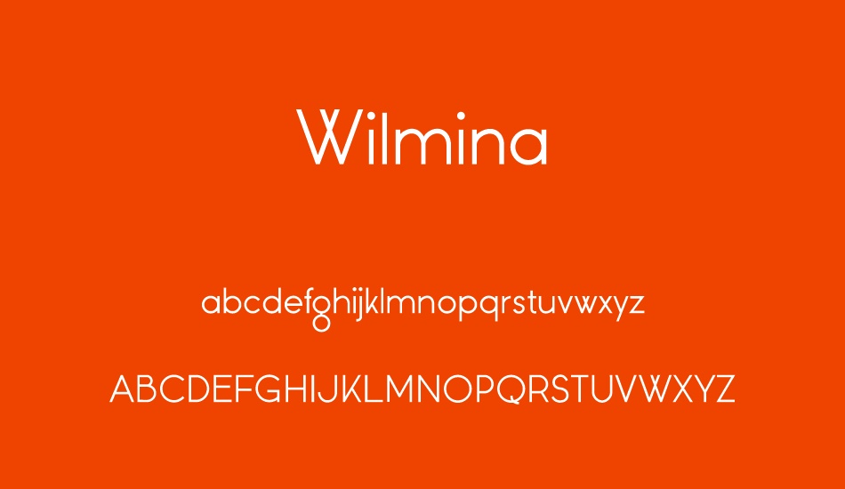 wilmina font