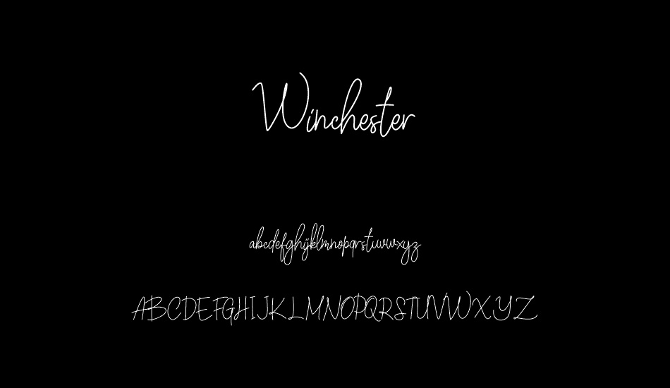 winchester font