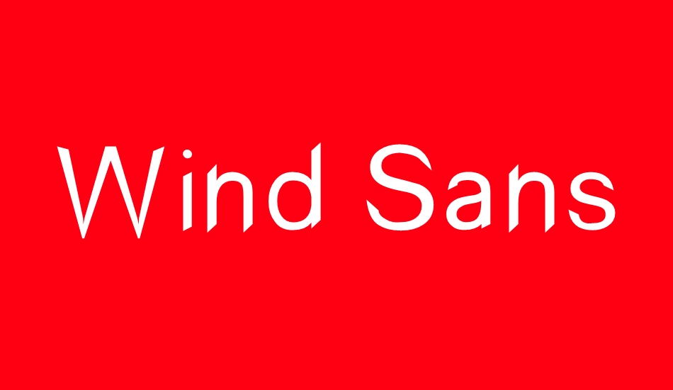 wind-sans-serif font big