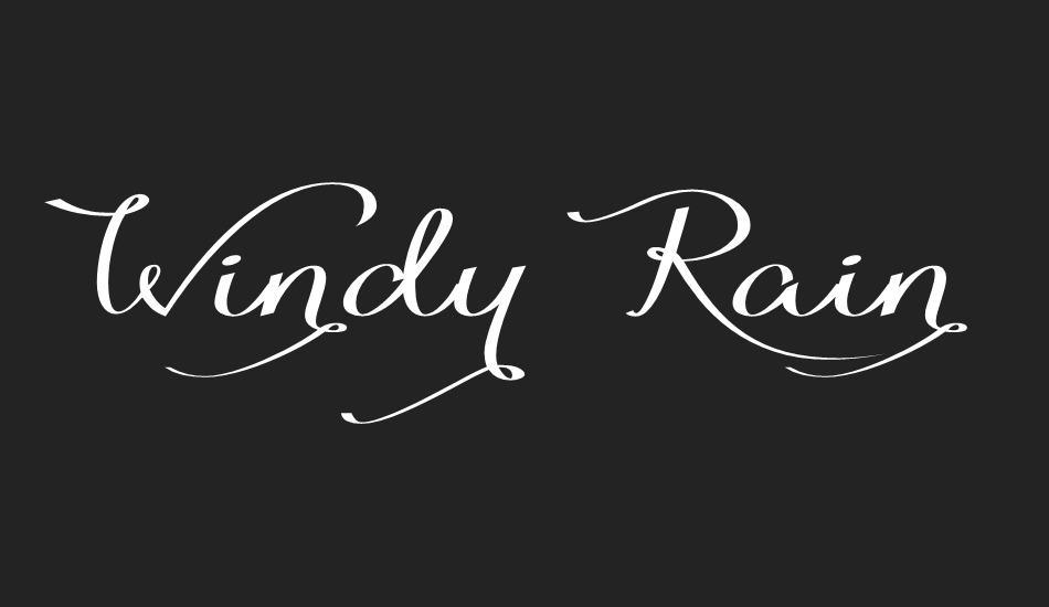 windy-rain-demo font big