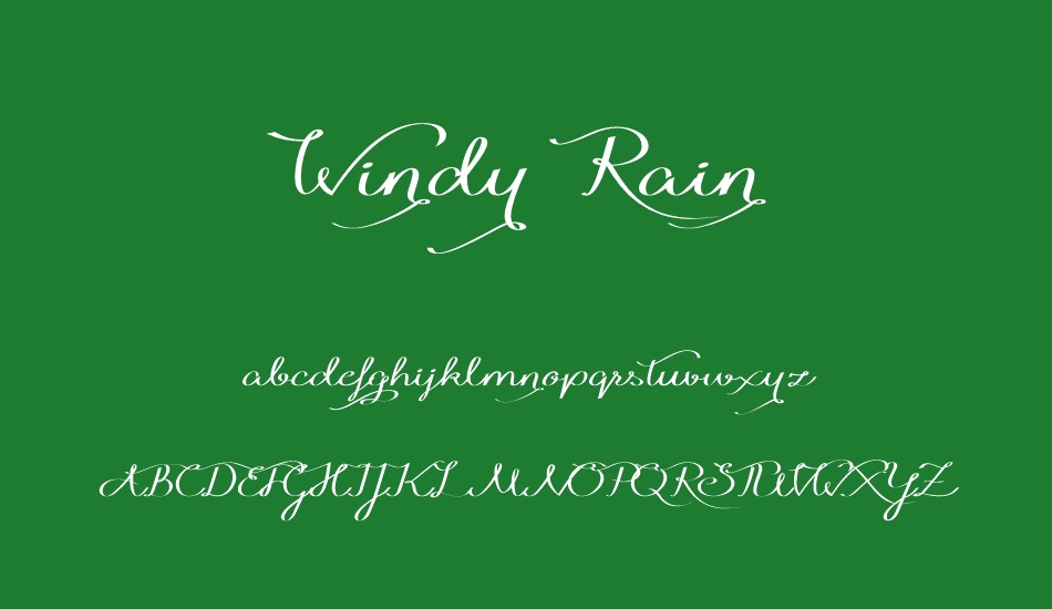 windy-rain-demo font