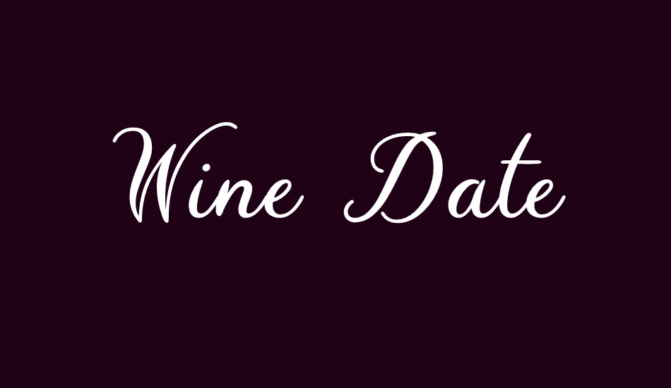 wine-date font big
