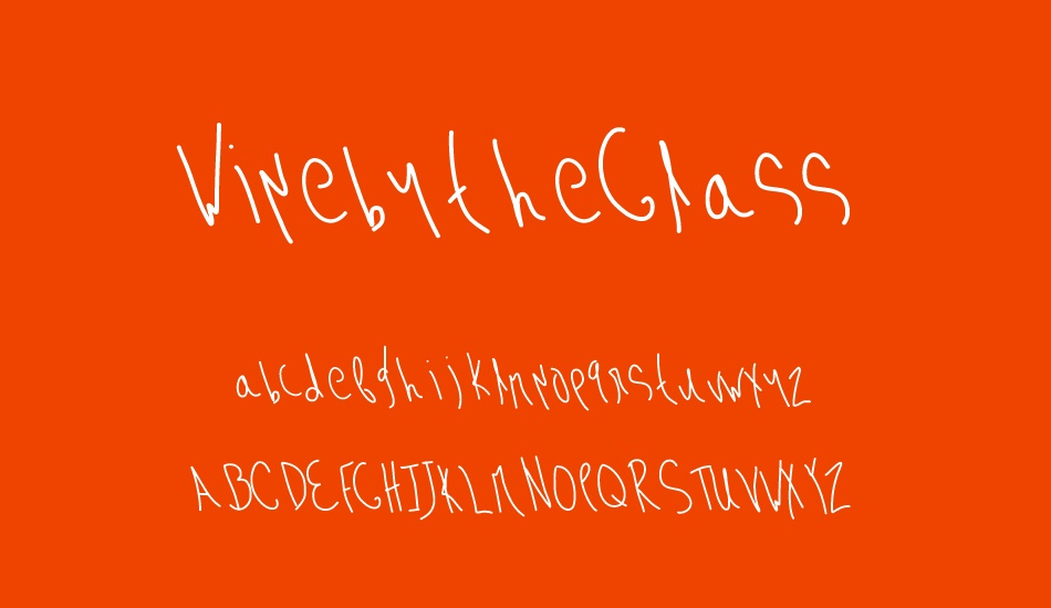 winebytheglass font