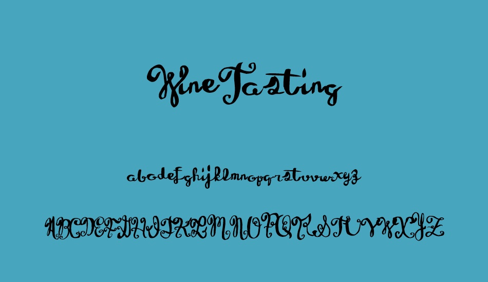 winetasting font