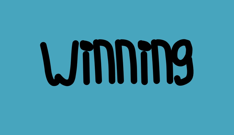 winning font big