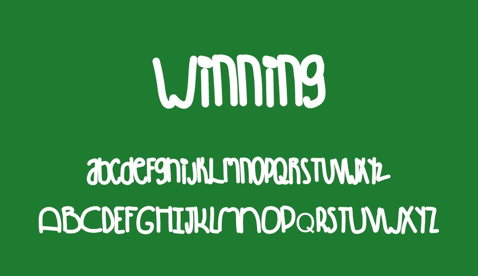 winning font
