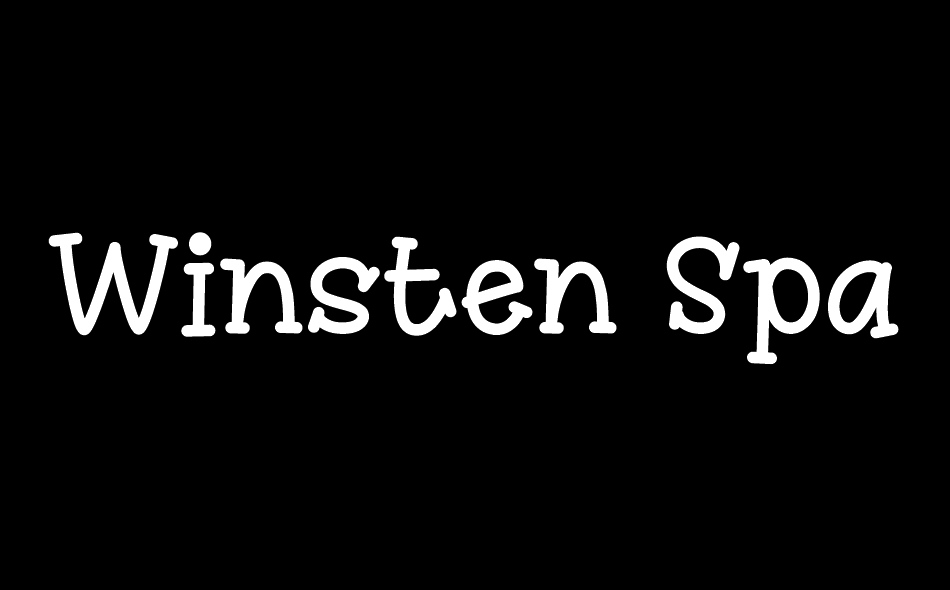 Winsten Sparky font big