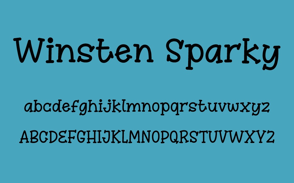 Winsten Sparky font