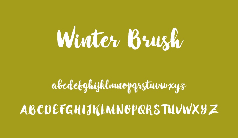winter-brush-demo font